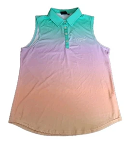 Sunday Swagger Sunset Shirt Women’s XL Sleeveless Performance Golf VGUC - Picture 1 of 13