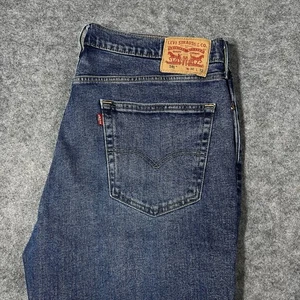 Levi's 541 Jeans W36 L34 Mens Athletic Taper Fit Blue Dark Navy - Picture 1 of 14