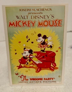 MICKEY MOUSE THE WHOOPEE PARTY, HERMOSA TARJETA DE NOTA ORIGINAL COLECCIONABLE DE DISNEY - Imagen 1 de 3