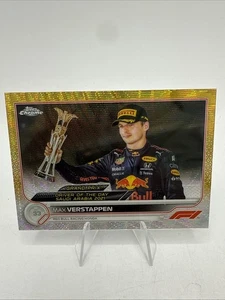 2021 Topps Chrome Formula 1 F1 Max Verstappen Gold 44/50 #192 Red Bull Racing - Picture 1 of 5