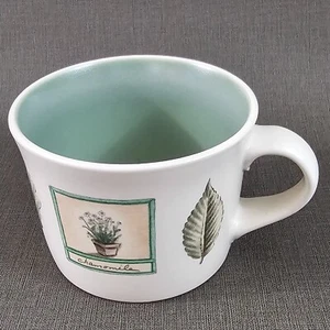 Tazza caffè Pfaltzgraff Portfolio legno naturale Y2k 1997-2005 verde 3,75" x 2,75" - Foto 1 di 9