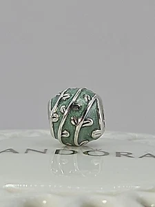 Auténtico Pandora Plata Esterlina BLUE VINES Esmalte Dije 790525EN18 - Imagen 1 de 4