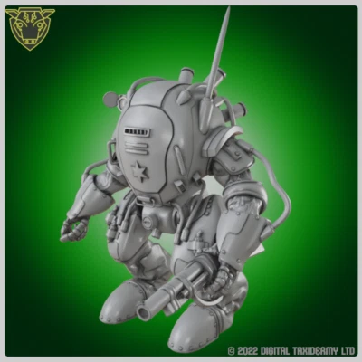Metal Brute Mech warrior - 28mm Scifi robot walker tank resin Konflikt 47 Coyote