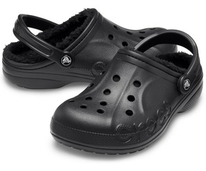black crocs fur