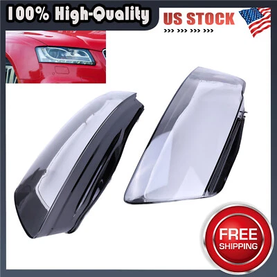 For 2008-2012 AUDI A5 S5 RS5 Headlight Covers Headlamp Lens Shell Left+Right - Изображение 1 из 4
