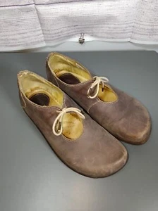 Sergio Tomani Tie-Up Brown Hand-Sewn Leather Shoes, Size 36 Made in Columbia - Picture 1 of 10