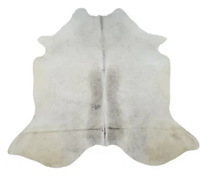 Extra Large Grey Cowhide Rug Brazilian Hair On Hide 7.6ft x 6ft - Picture 1 of 6
