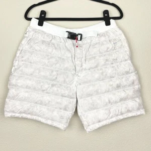 NIKE x TOM SACHS Men's Medium White Goose Down Puffer Shorts Belted Gorpcore - Picture 1 of 15