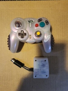 Madcatz Gamestop Wireless 2.4 Gamecube Controller With Dongle Receiver Clear - Picture 1 of 3