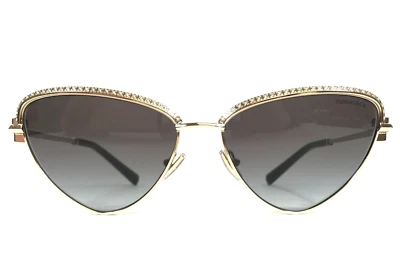 Tiffany & Co. Sunglasses TF3107-K-B 6220/3C Pale Gold Plated with Clear Crystals - Image 1 of 4