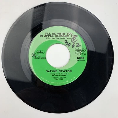 Wayne Newton Laura Lee / Apple Blossom Time Record 45 RPM Vinyl - Image 1 of 2