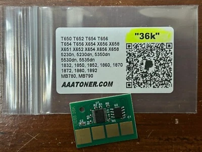 1 x Chip de tóner para Dell 5230dn, 5350dn, 5530dn, 5535dn recarga (36.000 páginas) Foto 1 de 2