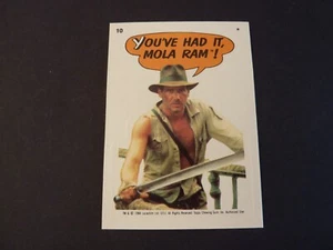 Topps Indiana Jones Temple Of Doom Sticker - MINT! 1984 - 10 You've Had It Mola - Picture 1 of 4