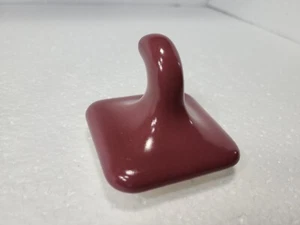 Purple Mauve Ceramic Robe Hook Towel Hanger Mid Century Modern Classic Color 343 - Picture 1 of 24