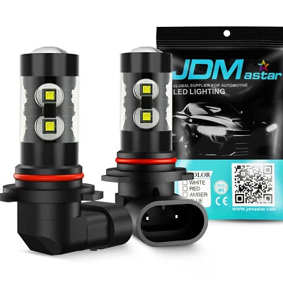 JDM ASTAR 2x 9006 HB4 1600Lm 50W Fog  Lights Xenon White 10SMD LED Bulbs - Image 1 of 4