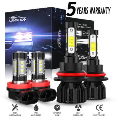 Para para Mitsubishi Mirage G4 2017-2019 2020 - Faros LED + Bombillas antiniebla Foto 1 de 4