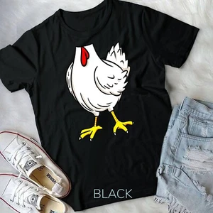 Chicken Funny Farm Animal, Farming Halloween Costume T-Shirt Unisex T-shirt - Picture 1 of 11