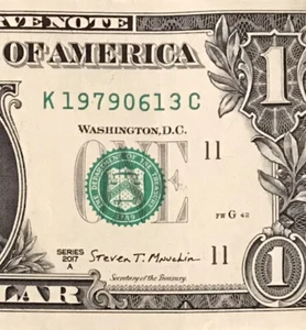 1979 June 13 : K 19790613 C BIRTHDAY Note $1 One Dollar Bill - Picture 1 of 3