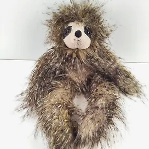 Jellycat Cyril Sloth Plush 16" Brown Shaggy Fur Fuzzy Furry Stuffed Animal - Picture 1 of 12