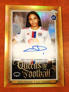 2022-23 Topps Chrome UEFA DELPHINE CASCARINO QoF REF Autograph Rookie Card #Q-9 - Picture 1 of 3