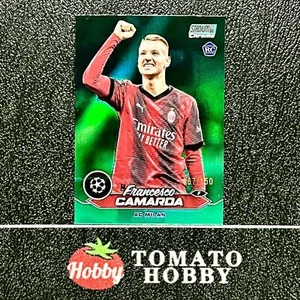 REFRACTOR VERDE TOPPS STADIUM CROMADO UEFA 2023-24 FRANCESCO CAMARDA RC/150 - Imagen 1 de 2