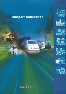Folleto de tren ferroviario - Alcatel - Automatización de transporte - década de 1990 (RB18) - Imagen 1 de 1
