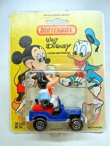 Matchbox Superfast Nr. WD-5 Walt Disney Mickey's Jeep top auf Karte - Picture 1 of 4