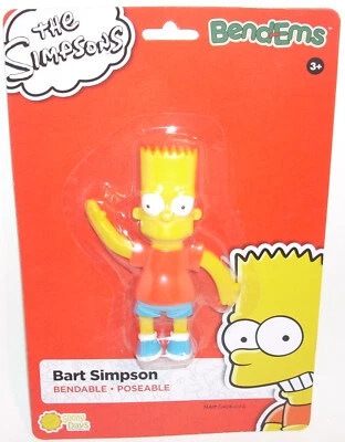 Bend-Ems The Simpsons BART SIMPSON Bendable Figure Brand NEW Poseable 4" Yo - Image 1 of 2