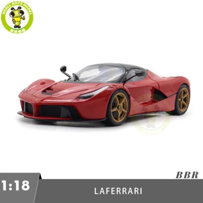 1/18 BBR 182221-2 Ferrari LaFerrari Rosso Corsa Gold Wheels Diecast Model Car - Image 1 of 4