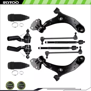 For 2010-2013 Mazda 3 Front Control Arm Suspension Tie Rod Replacement Sway Bar - Picture 1 of 11