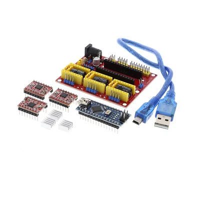 FUNDUINO CNC Shield V4.0 para Arduino NANO R3 - Juego completo