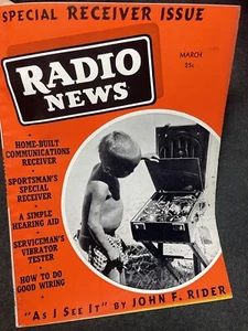 2 Radio News Magazines Special Receiver/Televising 1939 March/June John F Rider - Picture 1 of 22