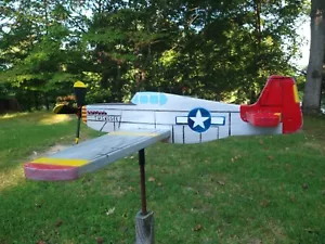P-51 Mustang Tuskegee Red tails airplane Whirligig Weathervane spinner Numbered - Picture 1 of 8