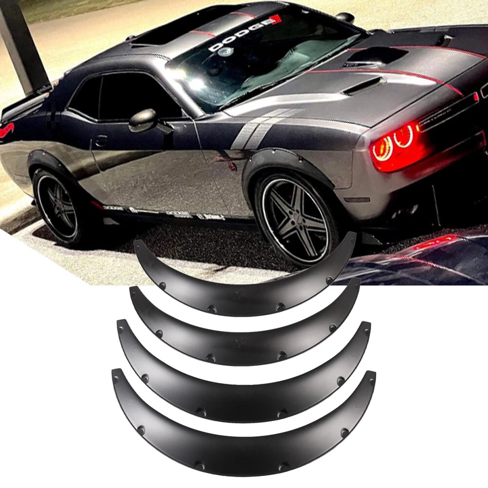 32" For Dodge Challenger SRT SXT Universal Fender Flares Wheel Arches Wide Foto 1 de 4
