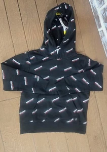 Kirkland Signature Youth Hoodie Black Logo Kangaroo Pocket Kids Size S 7/8 - Picture 1 of 7