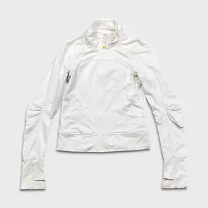 Chaqueta Lululemon Define Mujer Mediana Blanca Cremallera Completa Deportiva Traje de Pista Top - Imagen 1 de 9