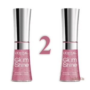 LOT OF 2 Loreal Glam Shine Diamond Lip Gloss - 11 Rose Crystal - NEW - Picture 1 of 3