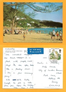 HONG KONG VINTAGE POSTCARD U.K STAMP REPULSE BAY_ - Picture 1 of 3