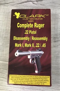 Clark Custom Guns Complete Ruger .22 Pistol Disassembly Reassembly VHS - Picture 1 of 12