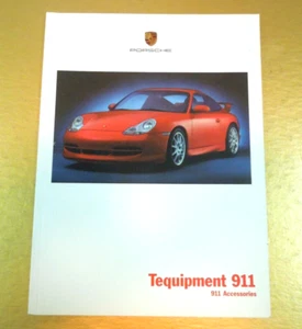 1999 PORSCHE 911  FACTORY 28 PAGE TEQUIPMENT ACCESSORIES SALES BROCHURE MINT - Picture 1 of 10