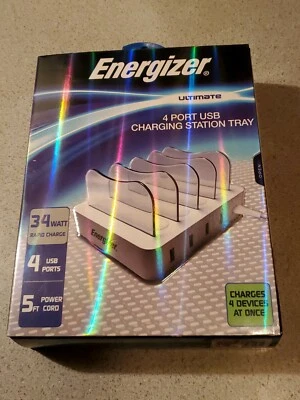 Energizer Ultimate 4 Port USB 34 Watt Rapid Charge Charging Station Tray  - Image 1 of 4