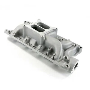Carbureted Aluminum Dual Plane Intake Manifold - Satin for Ford Small Block V8 - Bild 1 von 2
