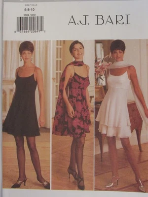 Lovely OOP BUTTERICK 3804 Misses Flared Dress & Stole PATTERN 6-8-10/12-14-16 UC - Image 1 of 4