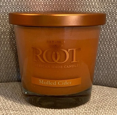 ROOT  Beeswax Blend Glass Jar Candle w/ Lid MULLED CIDER 6.3 Oz. USA - Image 1 of 4