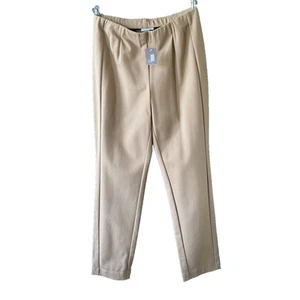 Pantalone J. Jill donna piccolo cammello marrone ponte gamba slim pull on elasticizzato comodo NUOVO - Foto 1 di 10