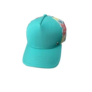 Gorra Prana Geométrica Verde Azulado Camionero Malla Snapback para Mujer - Imagen 1 de 7