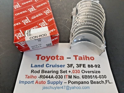Toyota Land Cruiser 3F "3FE" Engine 88-92 +.030 Rod Bearing Set OE Taiho "Japan" - Image 1 of 3