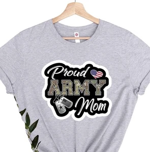 Proud Army Mom Shirt USA Army Shirt Women in Army Shirt Proud With Mommy Proud - Picture 1 of 5