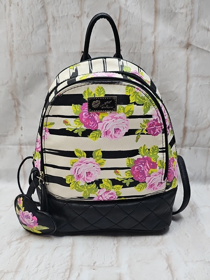 LUV BETSEY Betsey Johnson Floral Mini Backpack Purse - Image 1 of 4