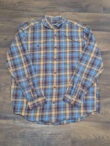 Patagonia Shirt Mens Large Blue Long Sleeved Pima Cotton Shirt 113 - Picture 1 of 7